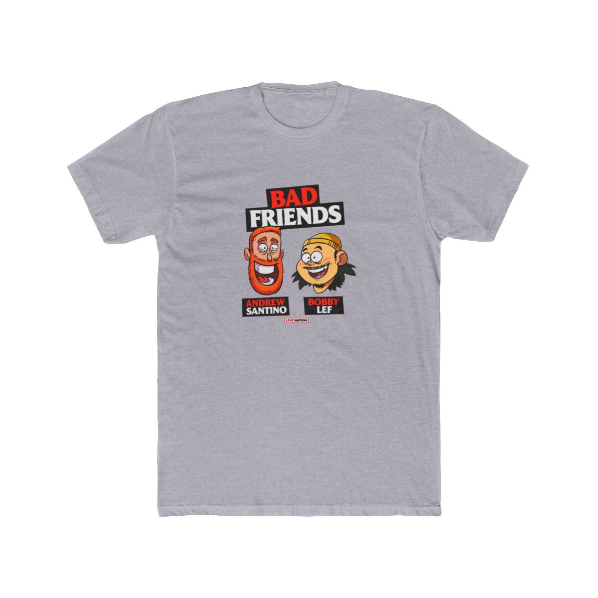 Andrew Santino Bad Friends Tour Merch T Shirt Women/Men Summer Short Sleeve Tshirt Tee Hiphop Streetwear Top - Walmart.com